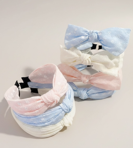 Hiuspanta MALLA pastelli solmu vaaleanpunainen