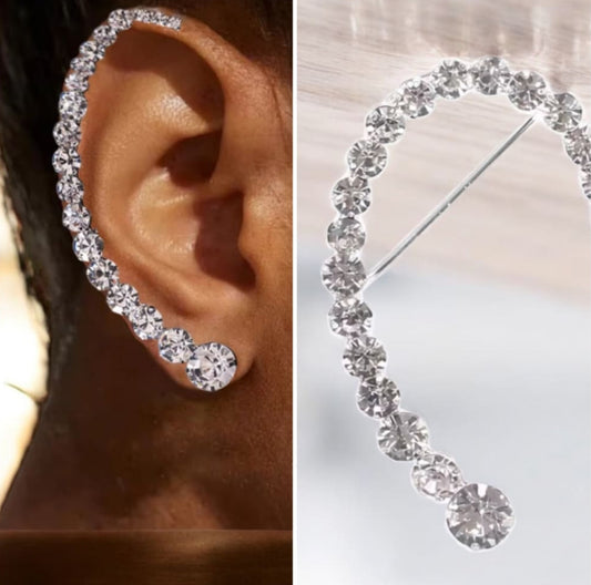 Ear Cuff timanttikaari vasen | Ear-cuff korvakorut