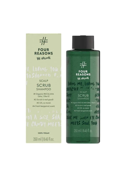 Four reasons original scalp scrub shampoo 250ml | Shampoot ja hoitoaineet