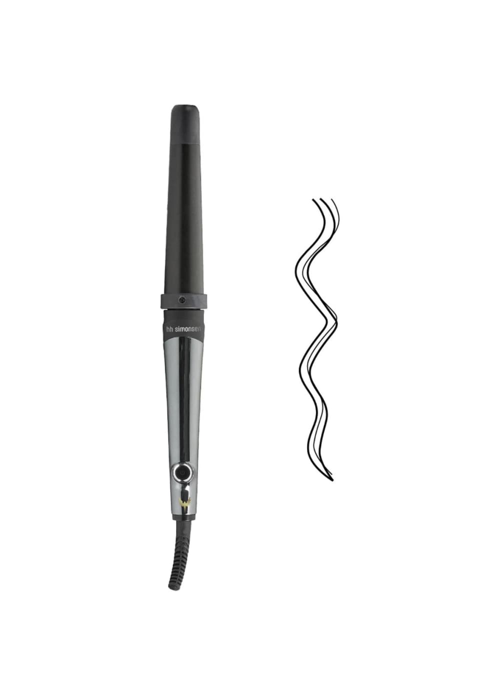 HH Simonsen iso kiharapuikko VS4 | musta | Lämpölaitteet