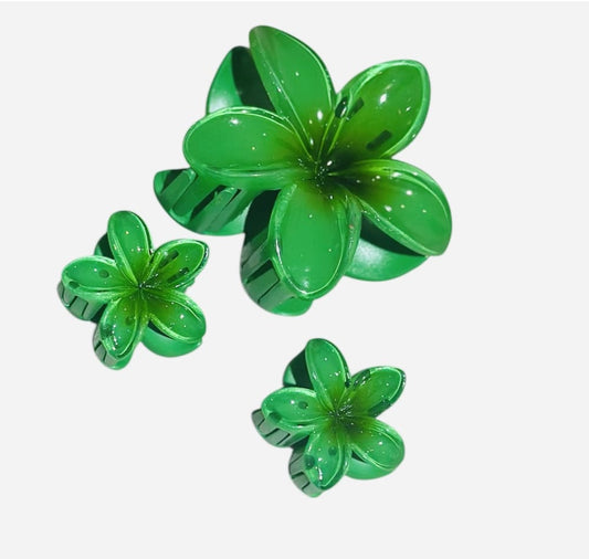 Hiusklipsi vihreäkukka | Hiuskorut ja koristeet