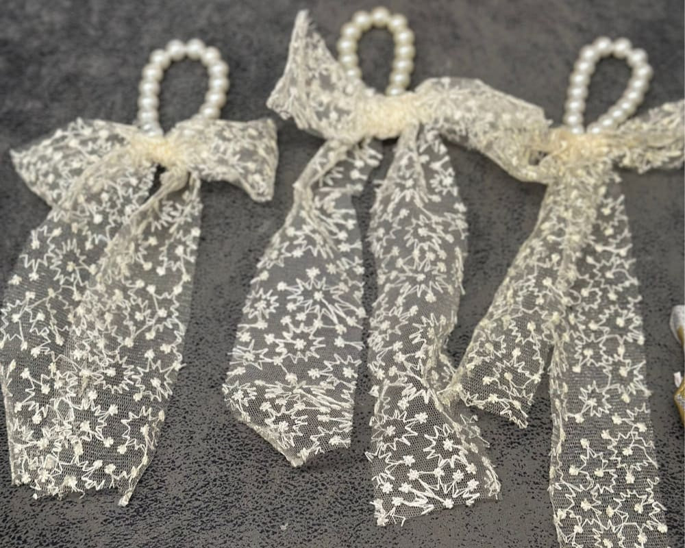 Hiuskoriste pitsihelmi luonnonvalkoinen | Hiuskorut ja koristeet