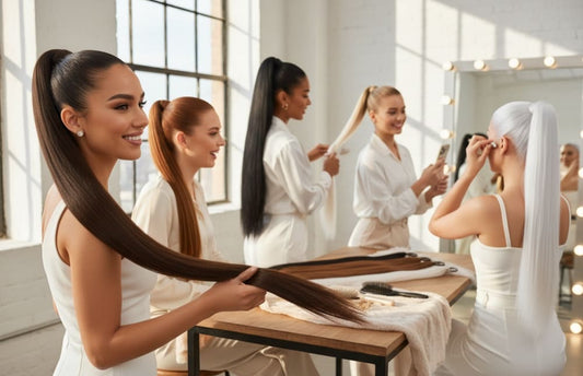 Hiuslisäke ponnaripidennys 60-65cm | Hiuslisäkkeet