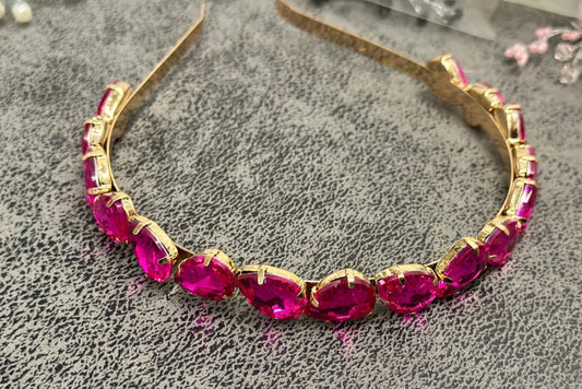 Hiuspanta pinkkikivi | Hiuskorut ja koristeet