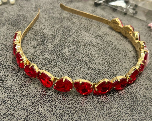 Hiuspanta punakivi | Hiuskorut ja koristeet