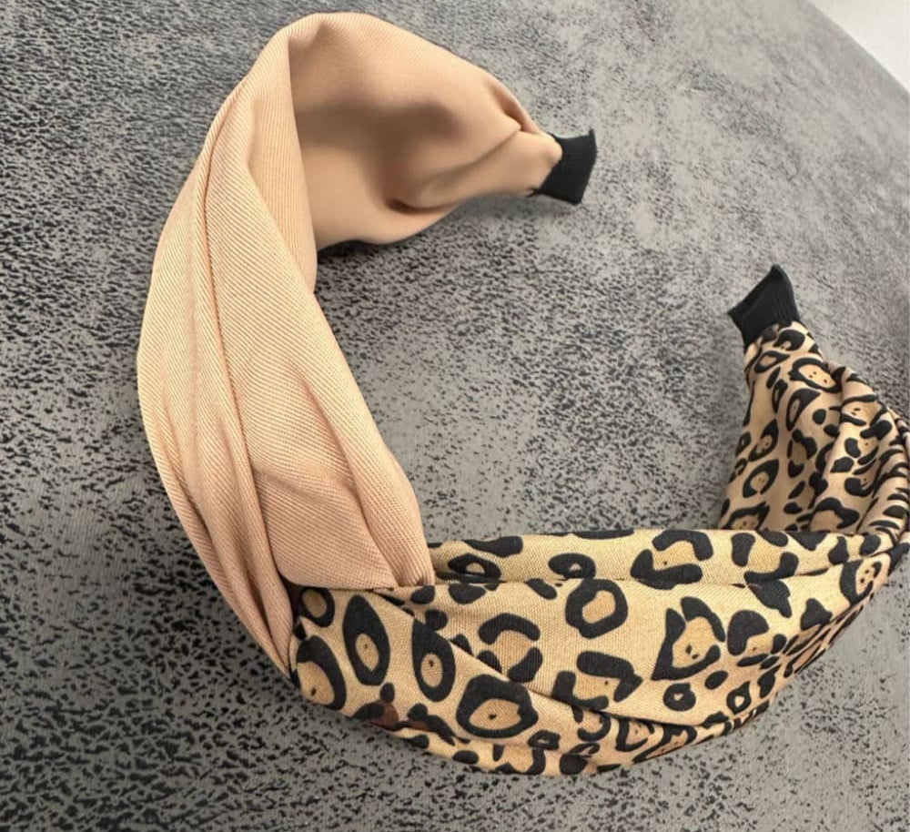 Hiuspanta puolikas beige-leo | Hiuspannat