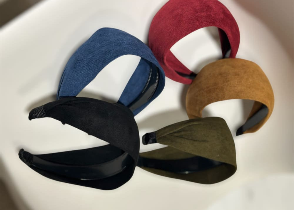 Hiuspanta syyslehti leveä | Musta | Hiuspannat