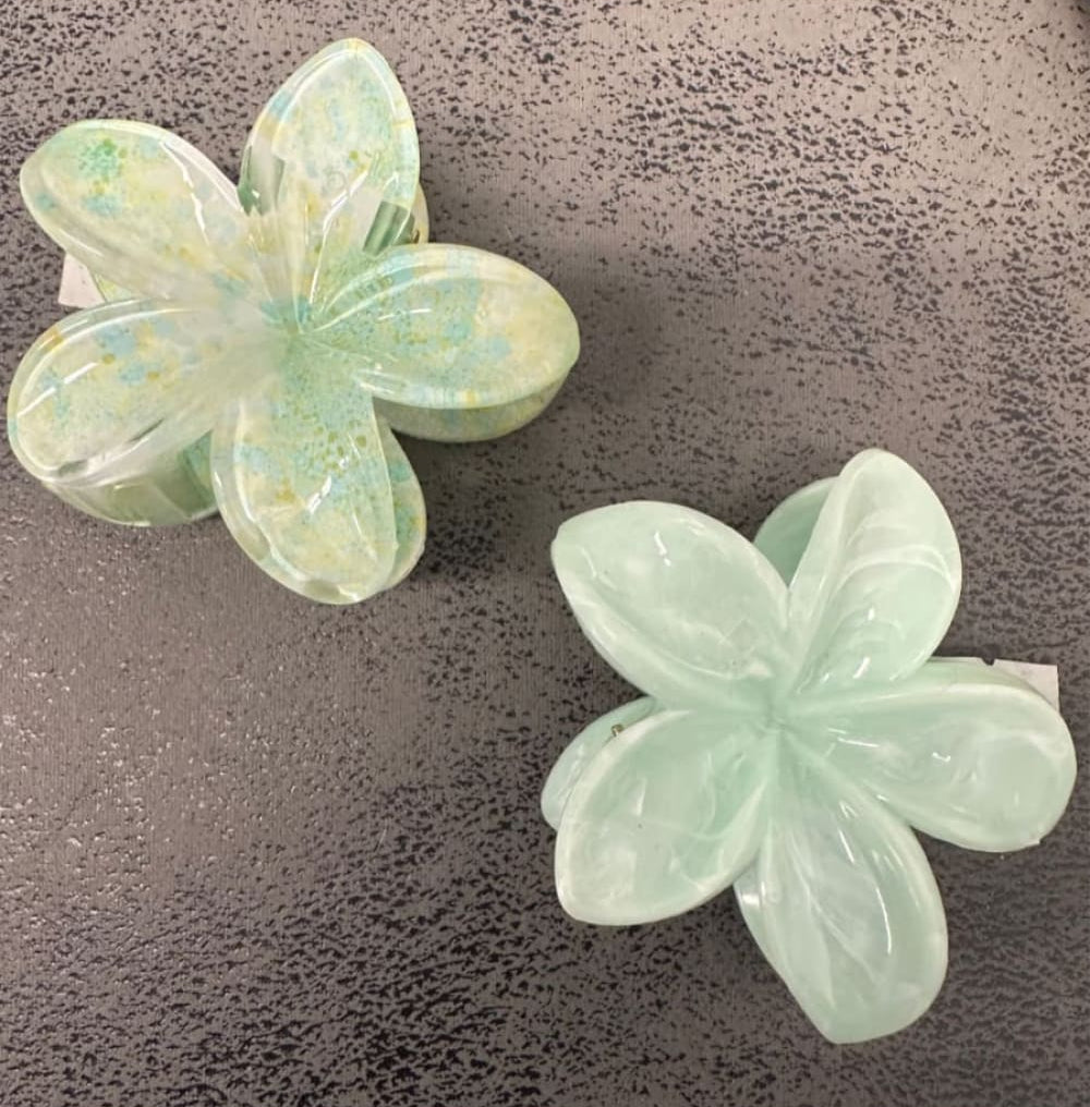 Iso kukkaklipsi minttu | Hiuskorut ja koristeet