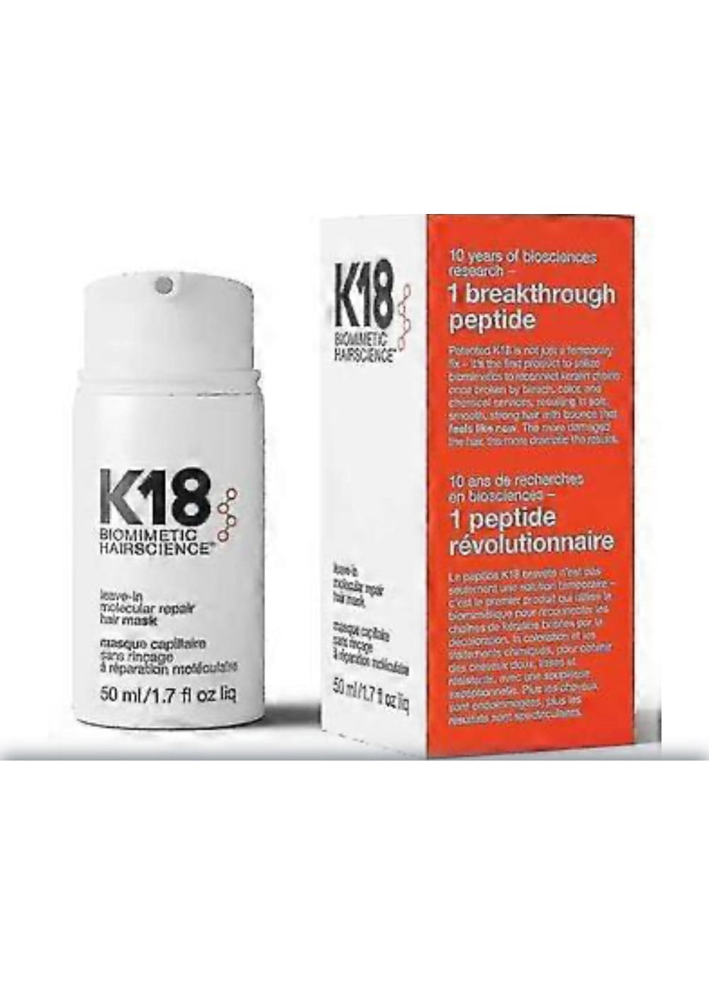 K-18 hiustenhoitosarja Hius mask | 50ml | Shampoot ja hoitoaineet