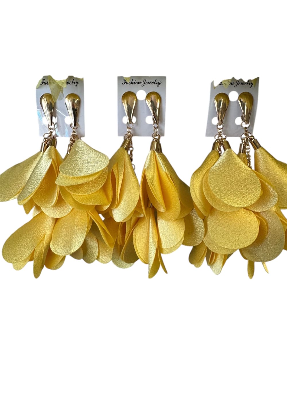 Kangaskorvakorut | keltainen | Korvakorut