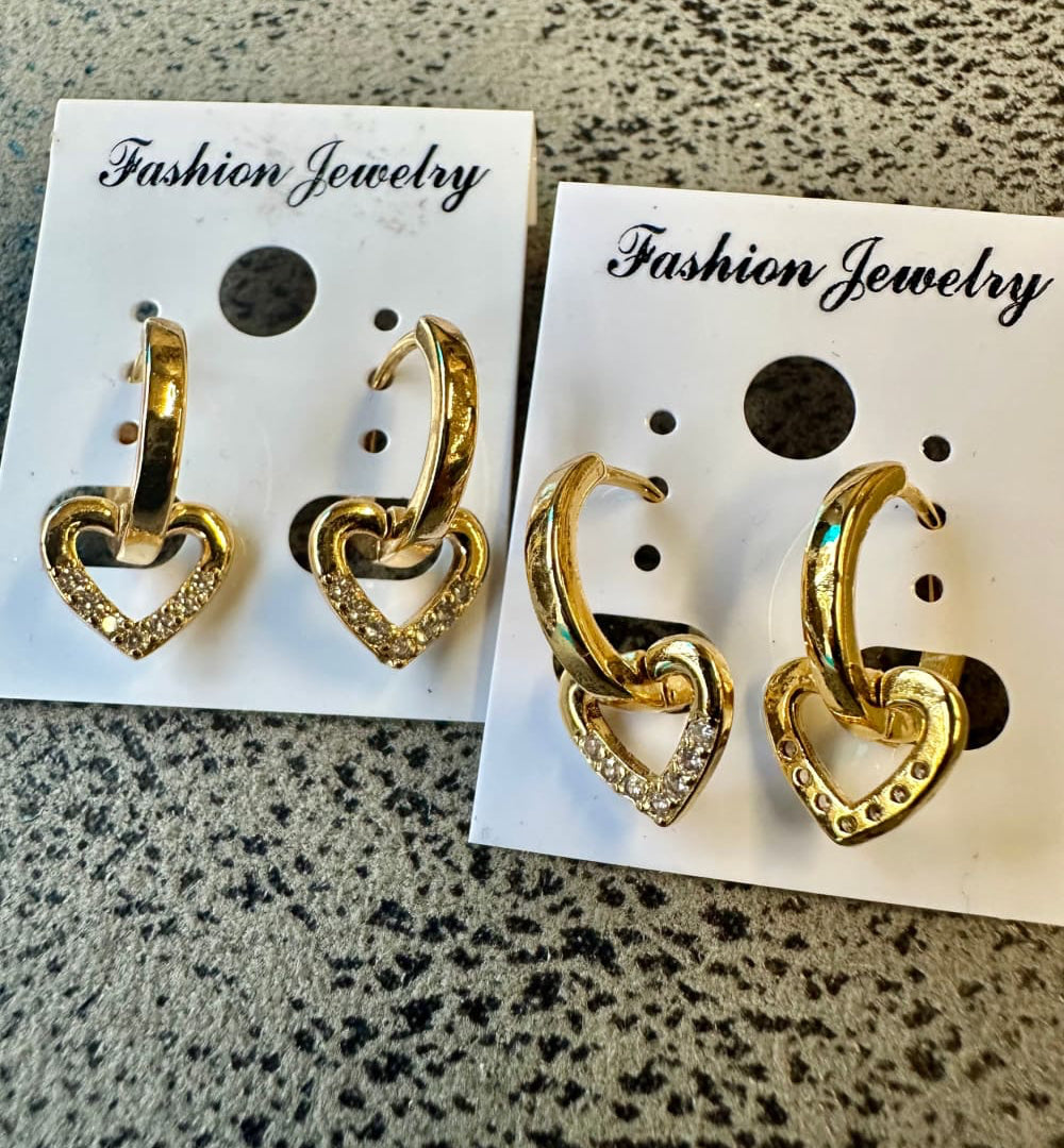 Korvakorut HEART | Kulta | Korvakorut