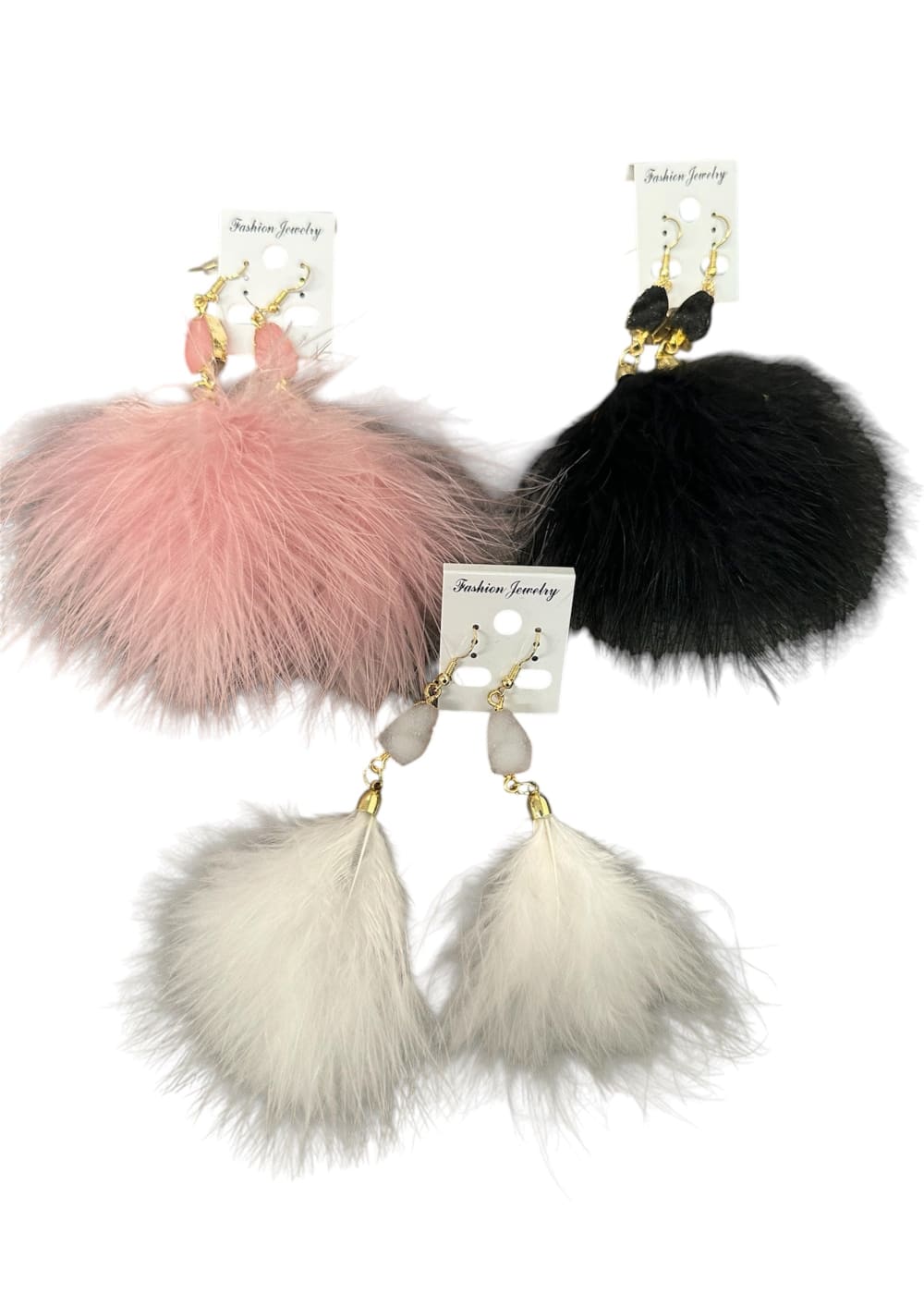 Korvakorut höyhenuni | valkoinen | Korvakorut