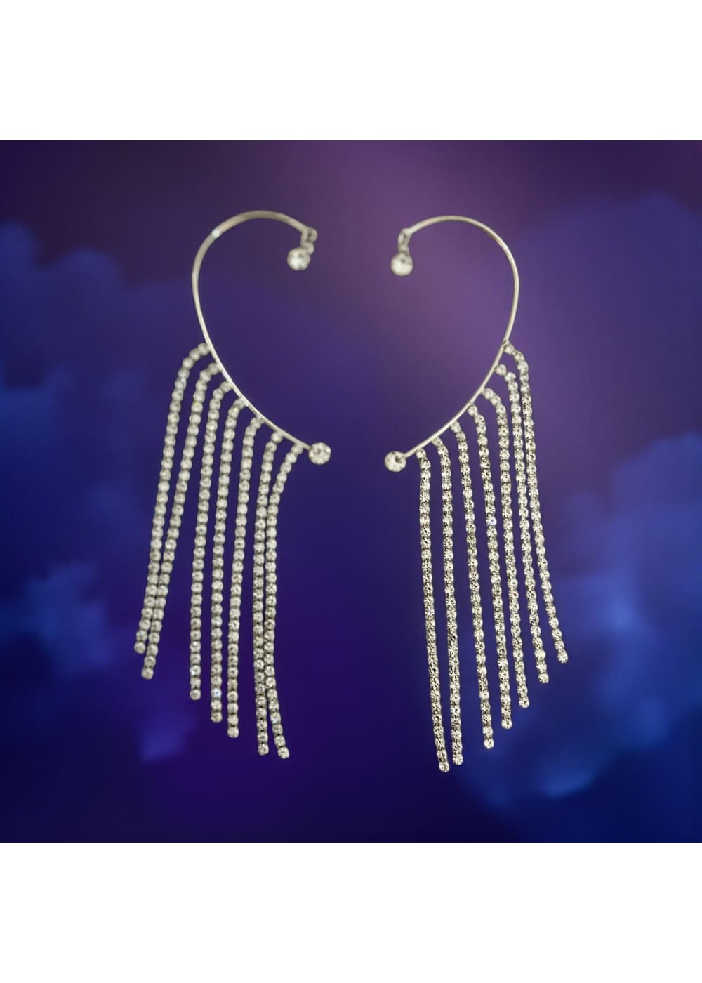 Korvakorut Juhlava ear-cuff | Hopea oikea | Ear-cuff korvakorut