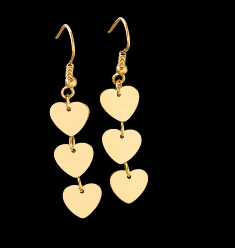 Korvakorut kultasydän | Korvakorut