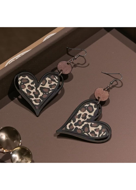 Korvakorut leopardisydän | Korvakorut