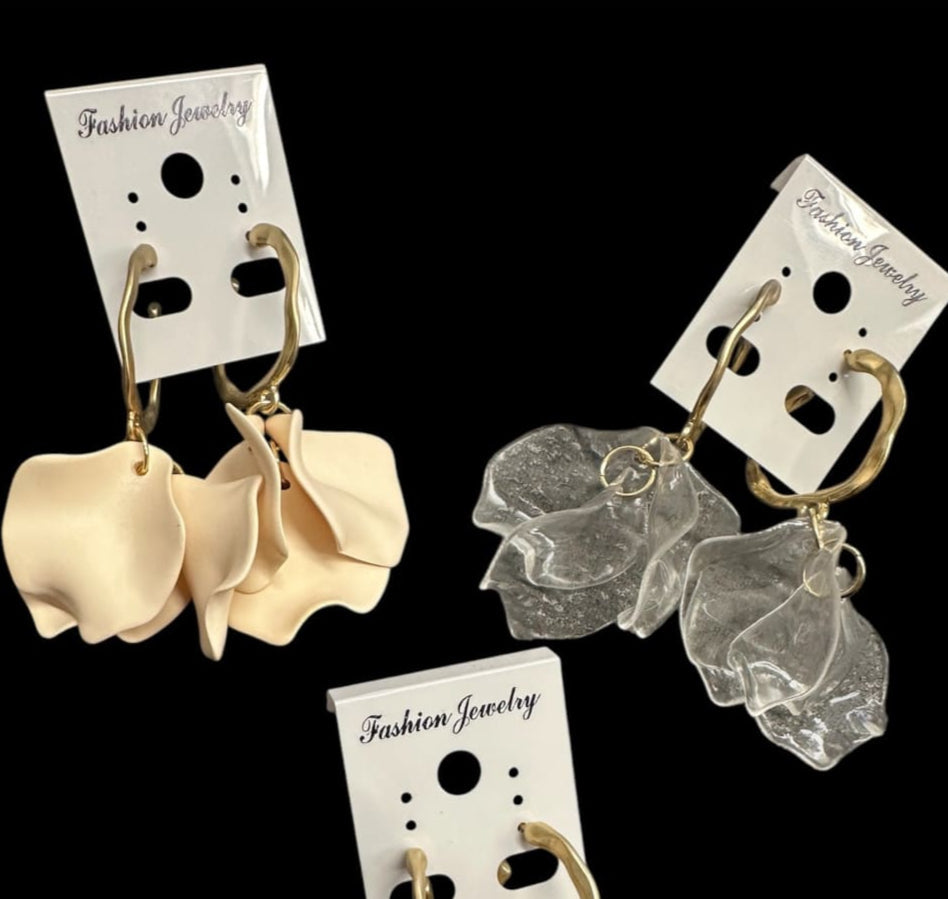 Korvakorut nuppu | luonnonvalkoinen | Korvakorut