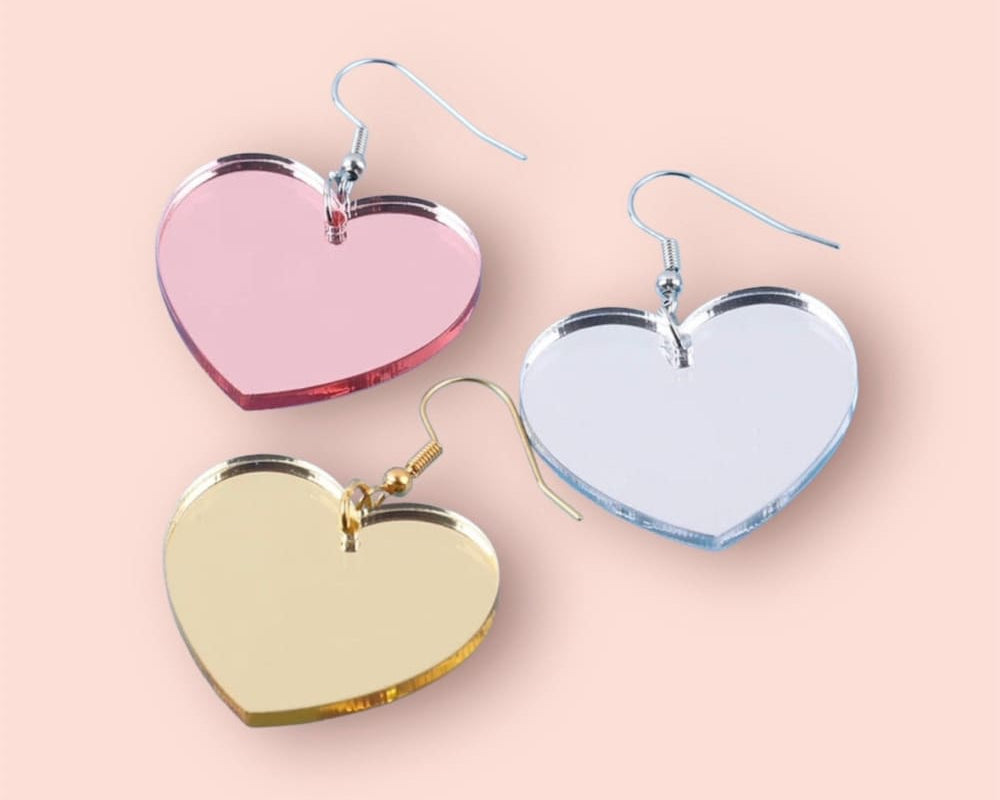 Korvakorut peilisydän | Kulta | Korvakorut