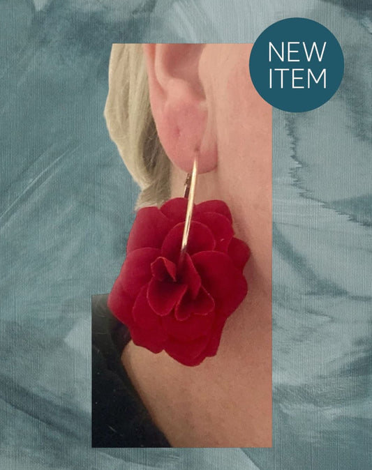 Korvakorut sametti ruusu | Korvakorut