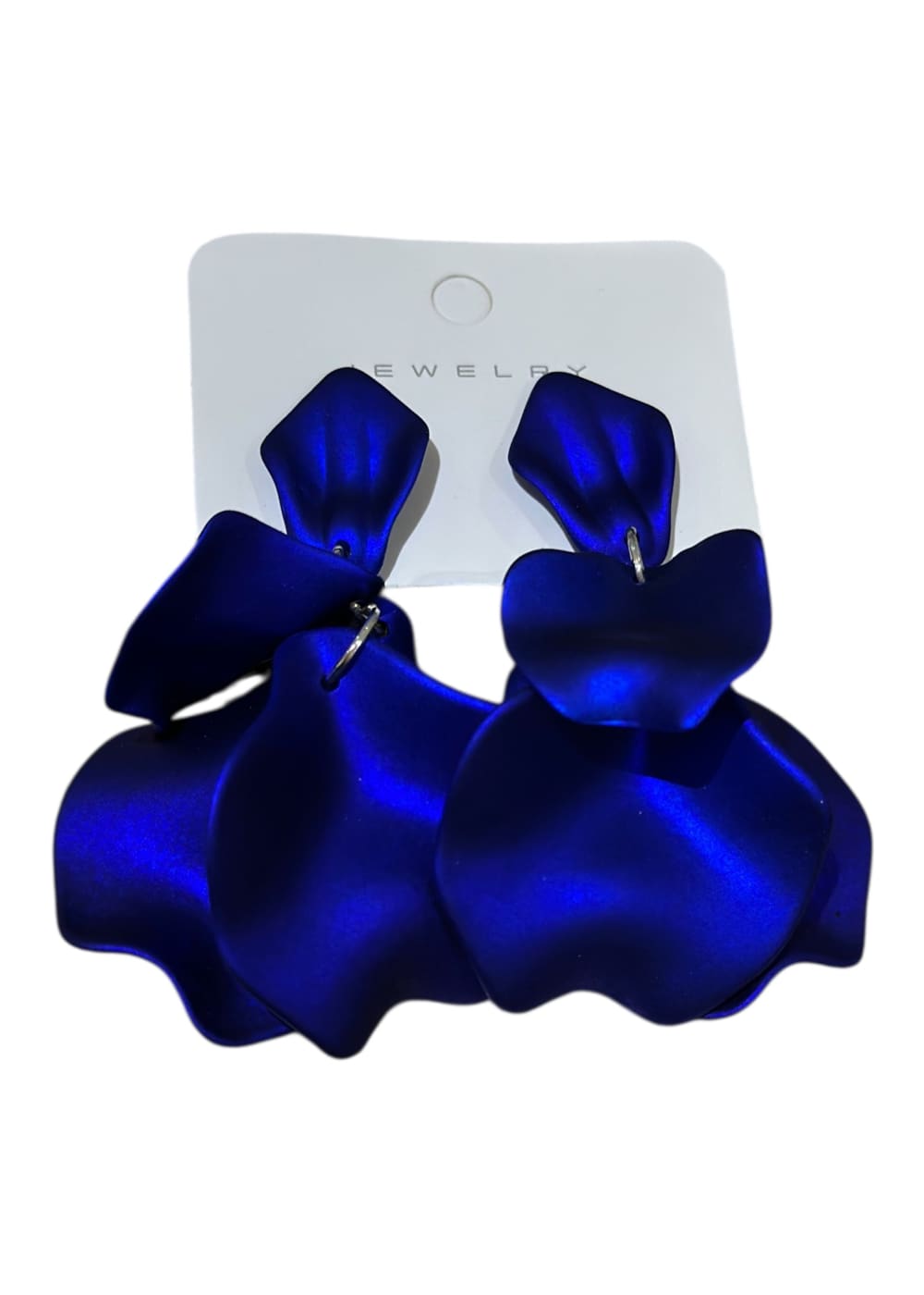 Korvakorut Satiini | Sähkönsininen | Korvakorut