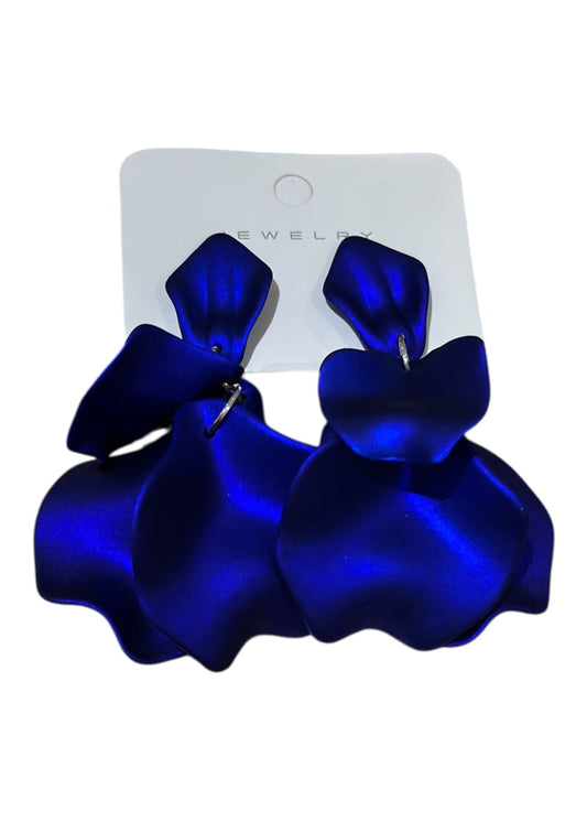 Korvakorut Satiini | Sähkönsininen | Korvakorut