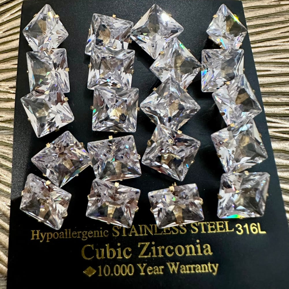 Korvakorut zirconia | 10mm | Korvakorut