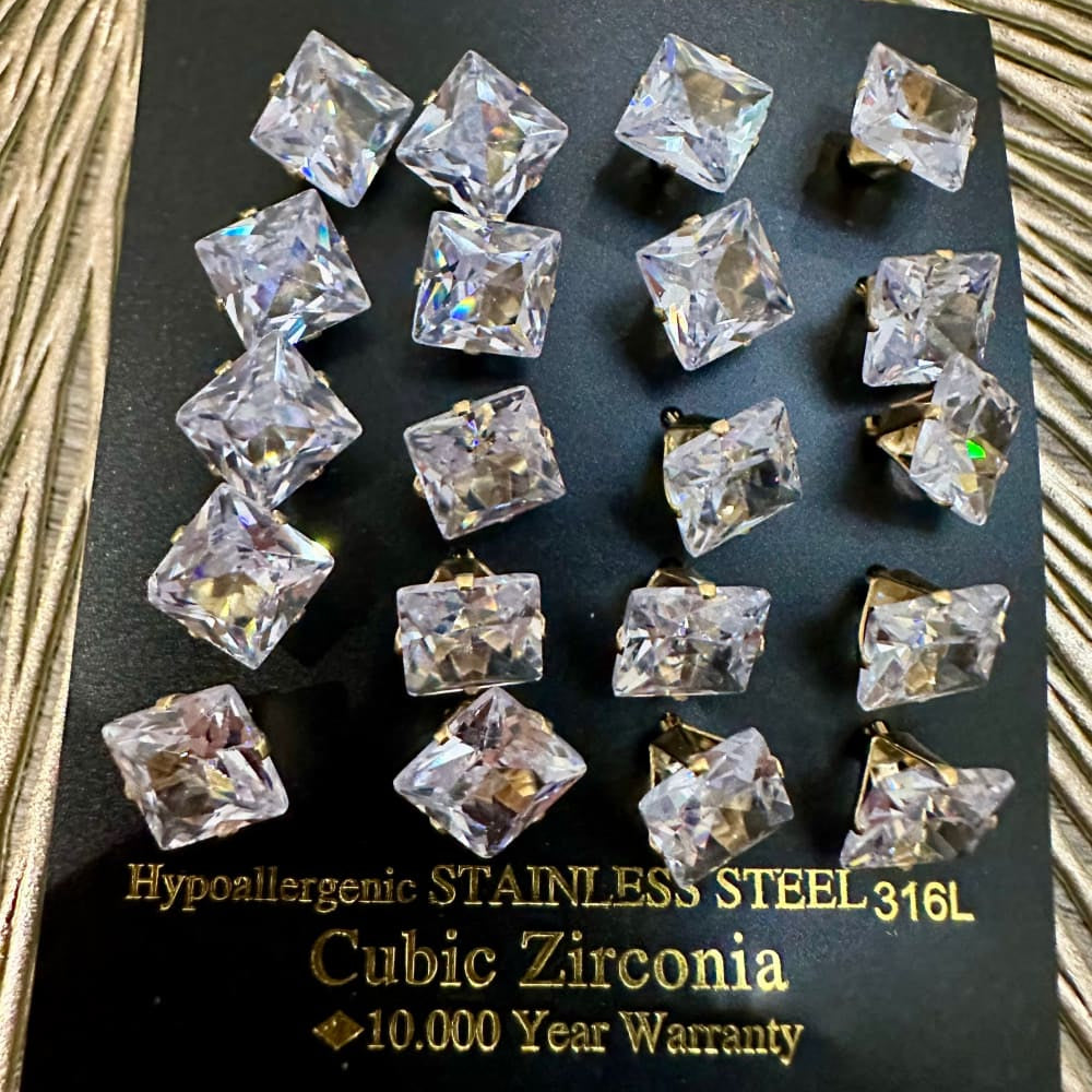 Korvakorut zirconia | 9mm | Korvakorut