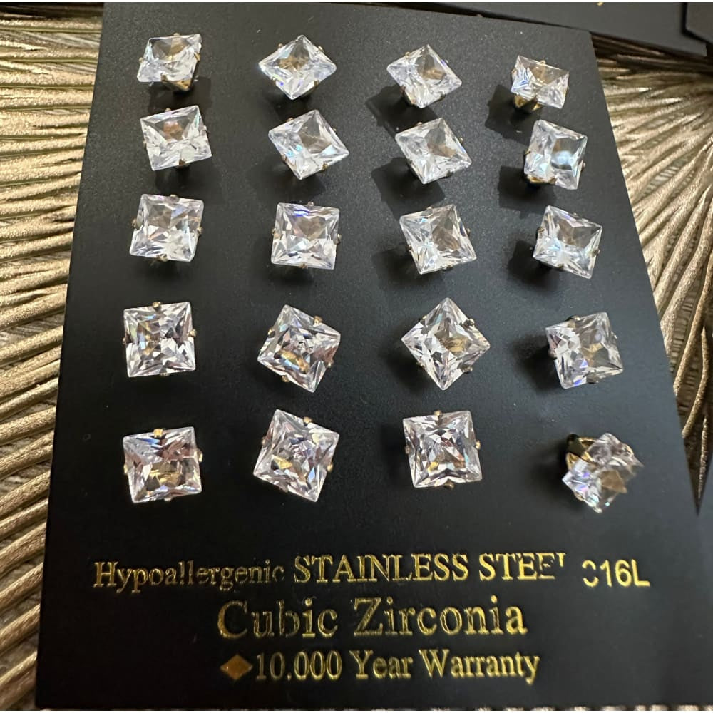 Korvakorut zirconia | 7mm | Korvakorut