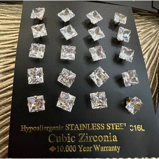 Korvakorut zirconia | 7mm | Korvakorut