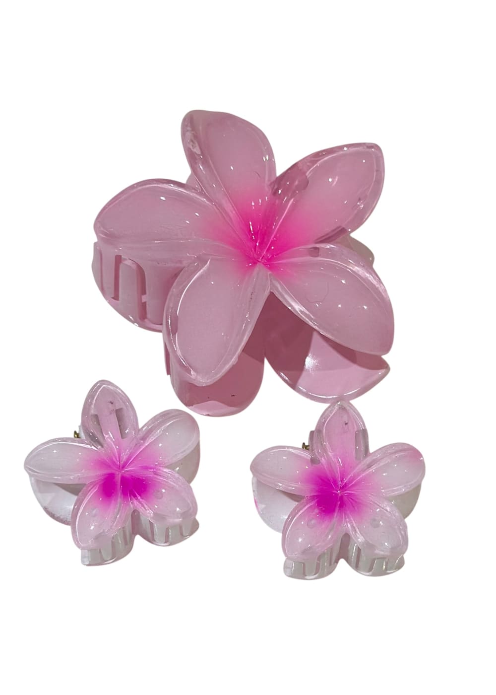 Kukkaklipsisetti pinkki | Hiuskorut ja koristeet