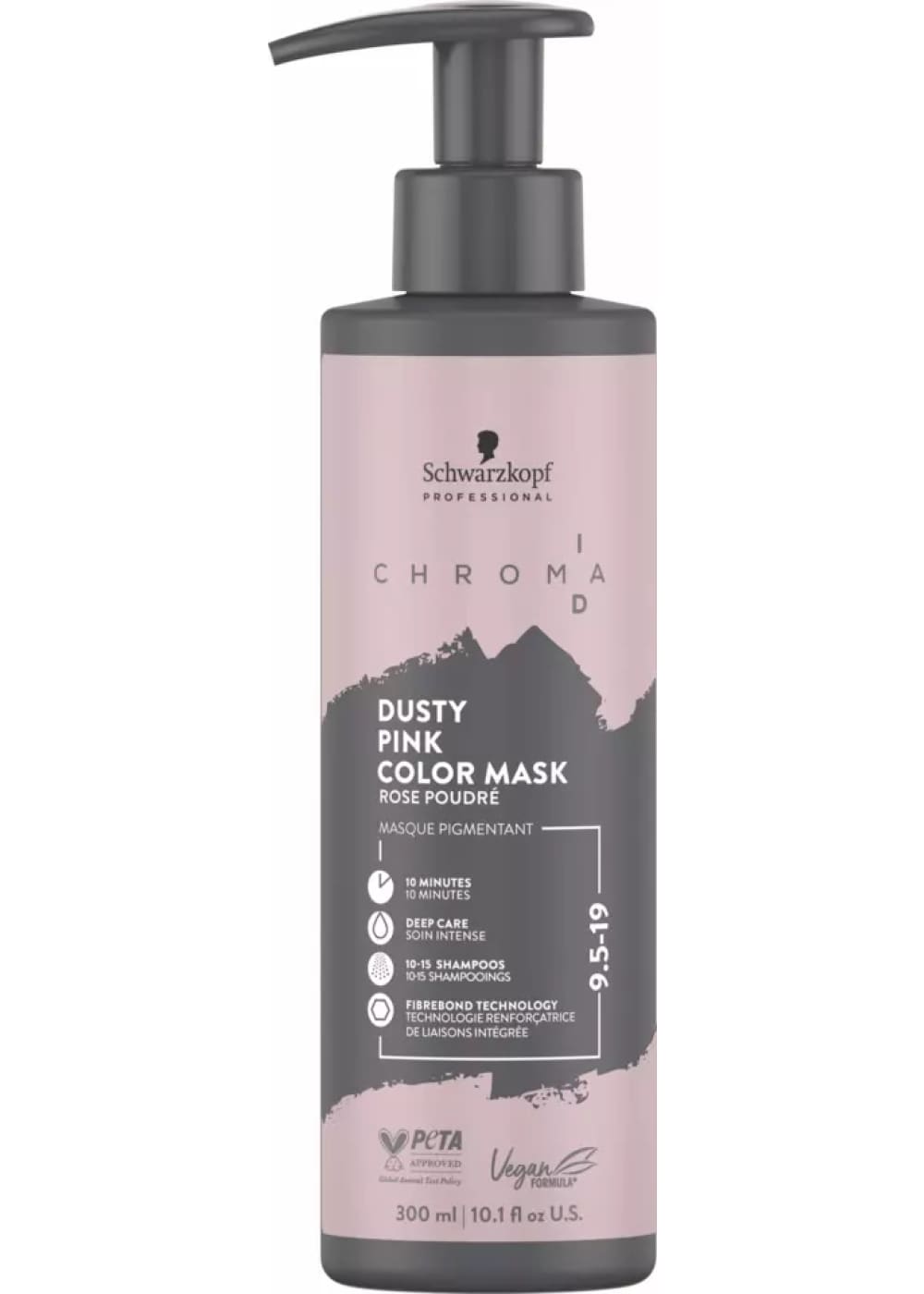 Schwarzkopf ID CHROMA suoraväri color mask 300ml | 9.5-19 dusty-pink-pearl | suoravärit