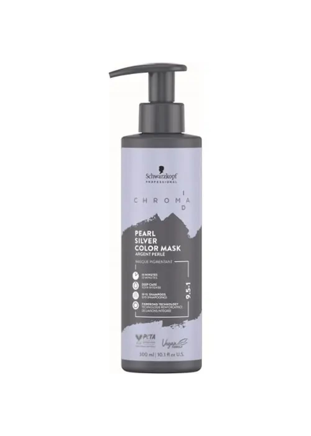 Schwarzkopf ID CHROMA suoraväri color mask 300ml | 9.5-1 pearl-silver | suoravärit