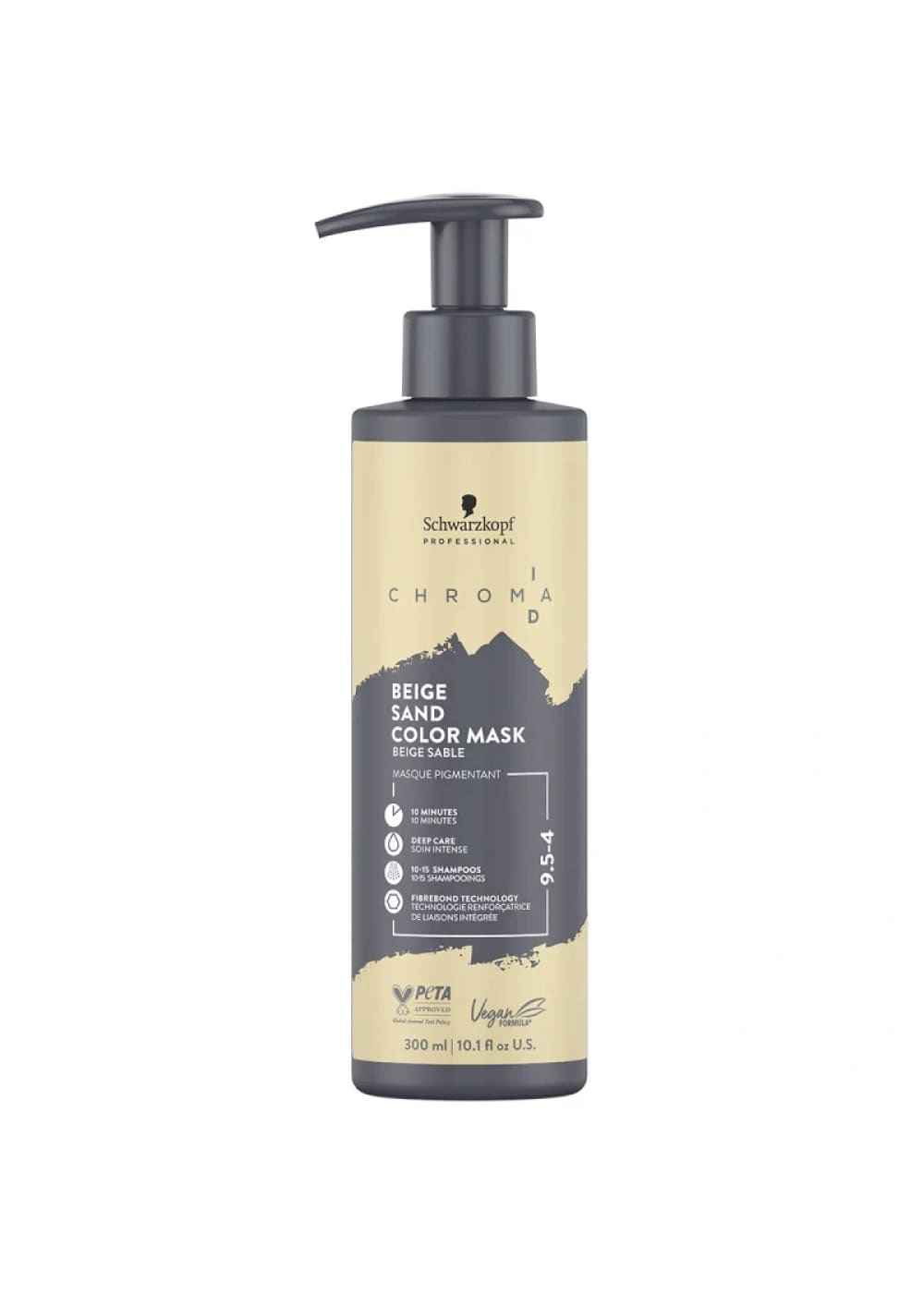 Schwarzkopf ID CHROMA suoraväri color mask 300ml | 9.5-4 sand-beige | suoravärit
