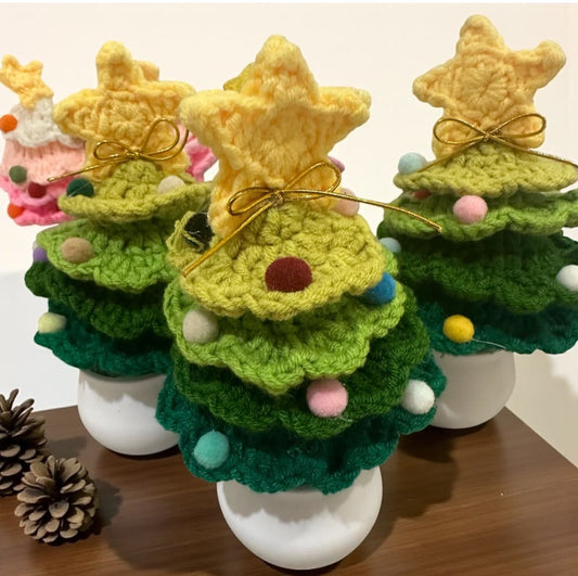 Virkattu Joulukuusi minttu | Joulu