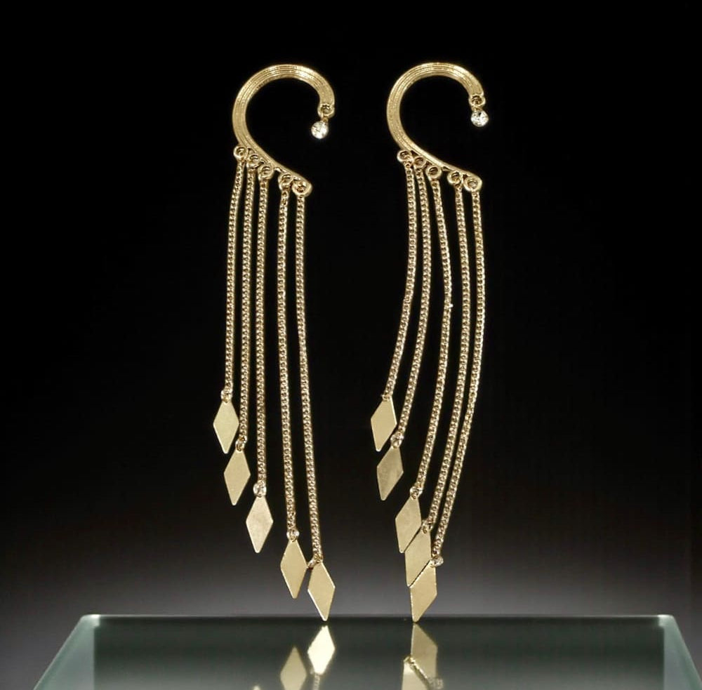 Ear Cuff korvakoru Golden flow | Ear-cuff korvakorut