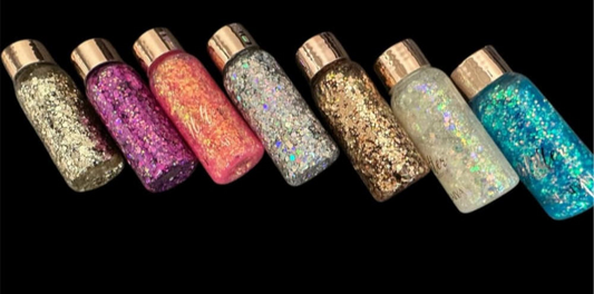 Glitter geeli iholle ja hiuksiin