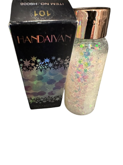 Glitter geeli iholle ja hiuksiin