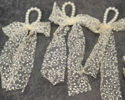 Hiuskoriste pitsihelmi luonnonvalkoinen | Hiuskorut ja koristeet