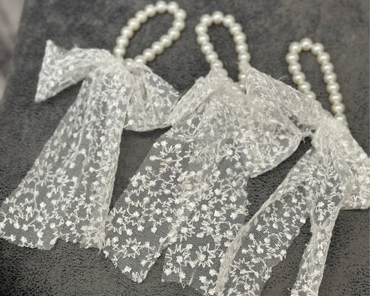 Hiuskoriste pitsihelmi valkoinen | Hiuskorut ja koristeet