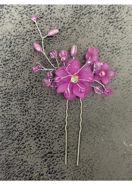 Hiuskoriste violettipinni | Hiuskorut ja koristeet
