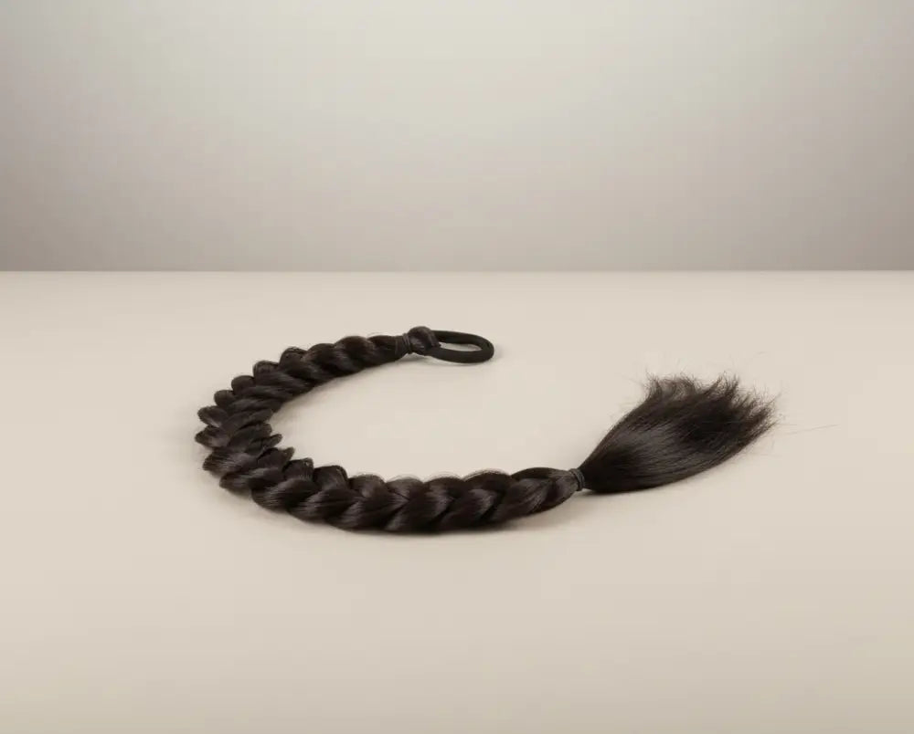 Hiuslisäke Lettiponnari 55-60cm hiuslenkki kiinnityksellä ERIVÄREJÄ | Hiuslisäkkeet
