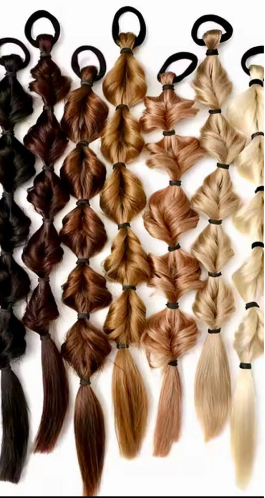 Hiuslisäke palloletti | Punertavan ruskea lämmin 7 tummuun | Hiuslisäkkeet