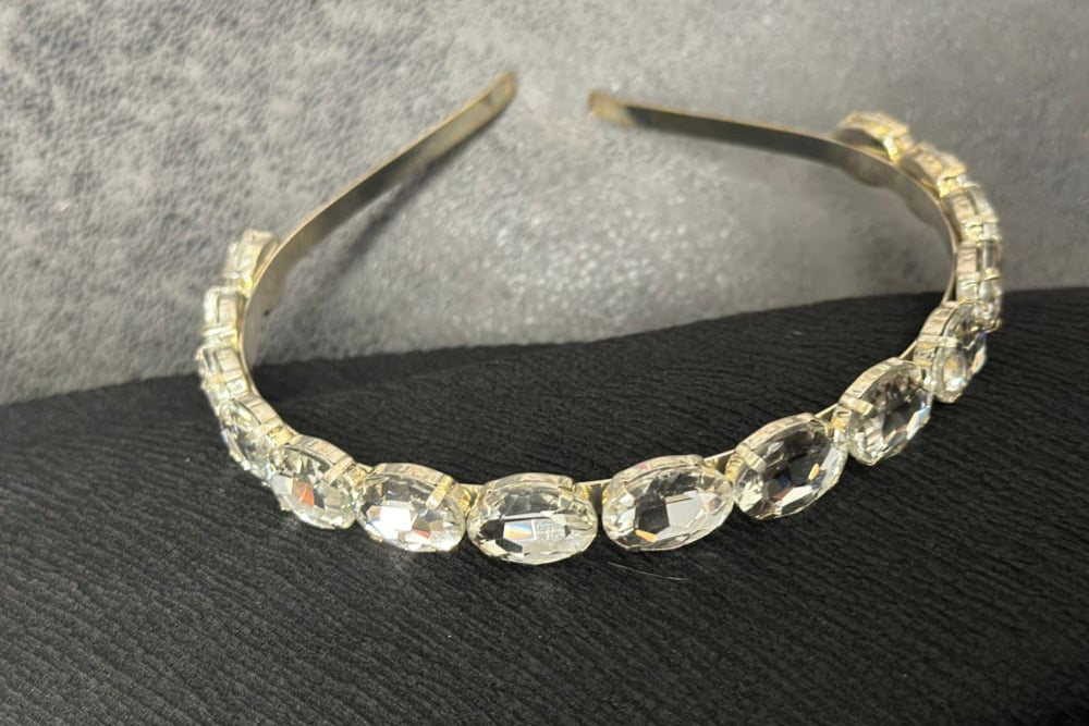 Hiuspanta hopeakivi | Hiuskorut ja koristeet