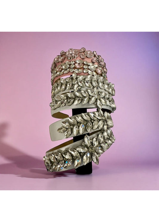 Hiuspanta kivillä | hopea kivilehdillä | Hiuspannat