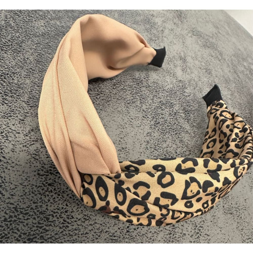Hiuspanta puolikas beige-leo | Hiuspannat