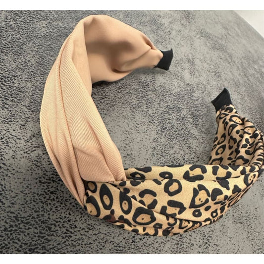 Hiuspanta puolikas beige-leo | Hiuspannat
