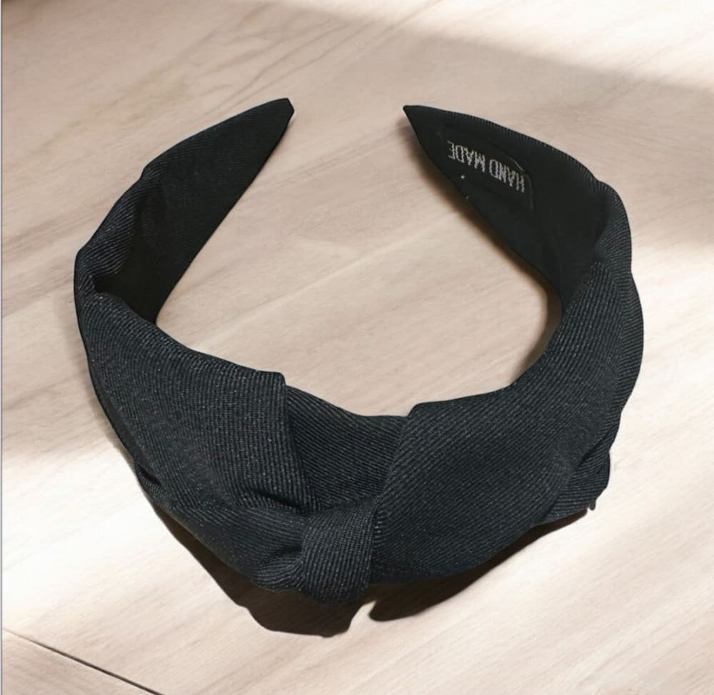 Hiuspanta solmutus musta | Hiuspannat