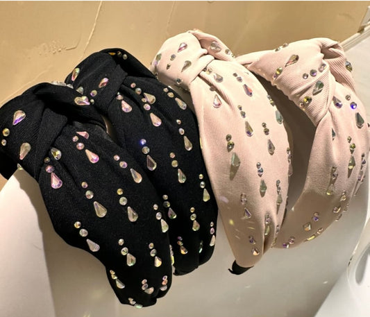 Hiuspanta timanttikyynel | Musta | Hiuspannat