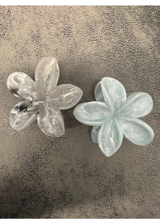 Iso kukkaklipsi marmori | Harmaa marmori | Hiuskorut ja koristeet