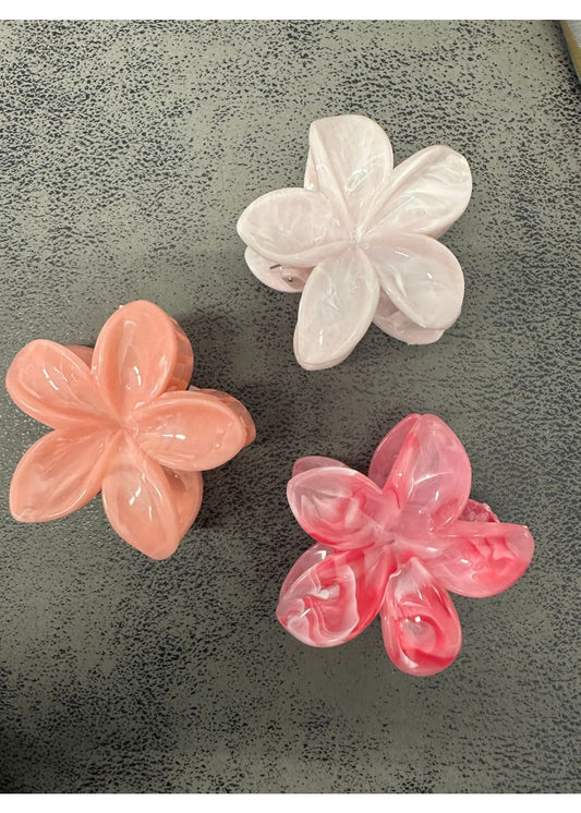 Iso kukkaklipsi kolmio | Persikka | Hiuskorut ja koristeet