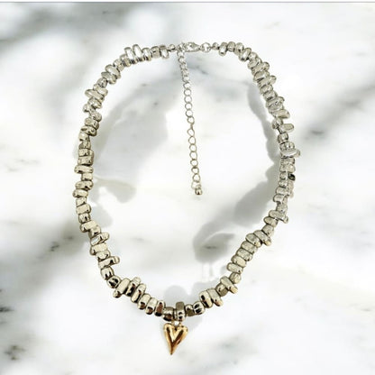 Kaulakoru kivipalaset | Kivipalat sydänriipuksella | Kaulakorut